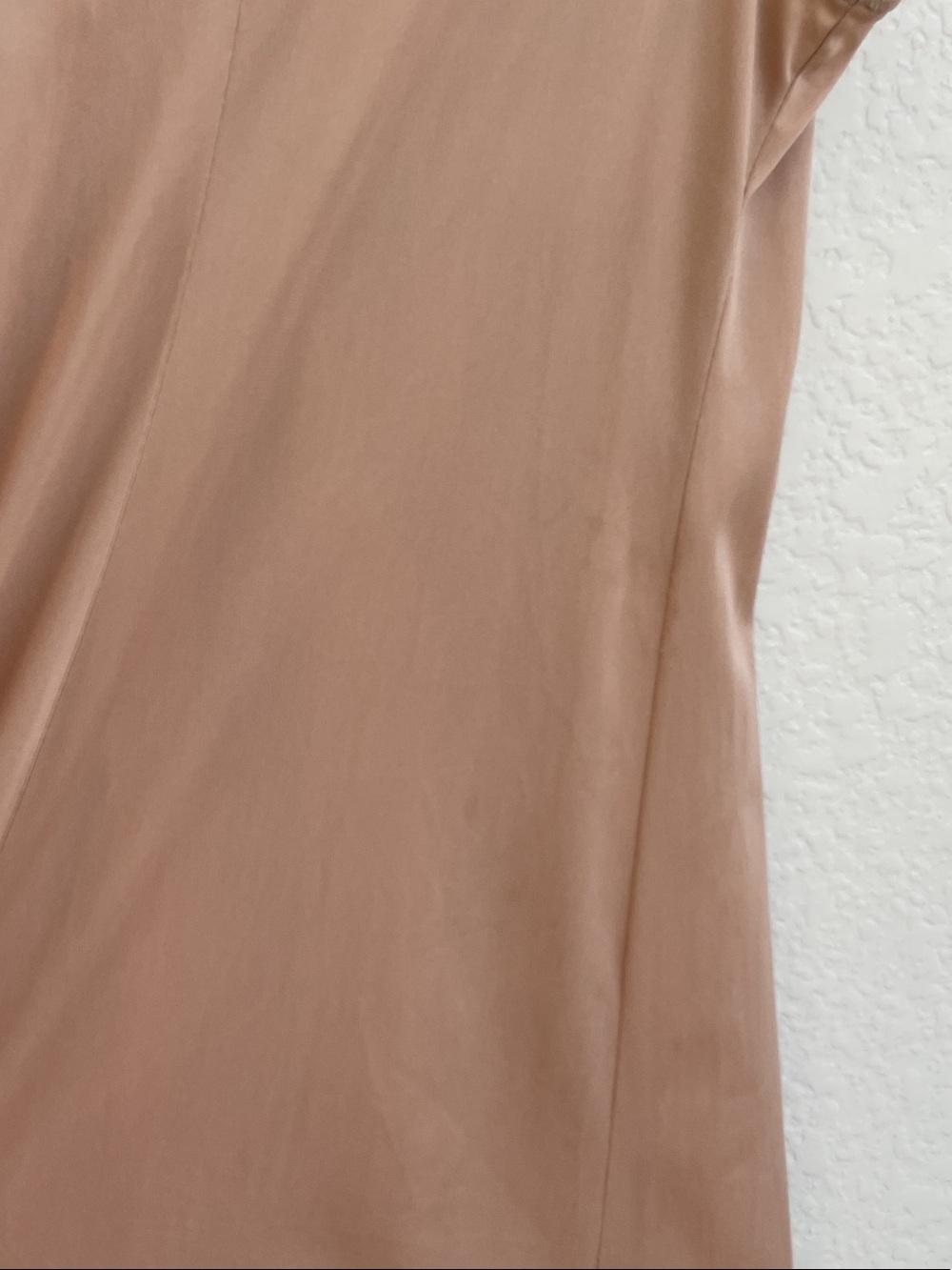 Vintage Texsheen Blush Lace-Trim Maxi Dress | small - Picture 9 of 16